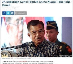 Kalau Produk China Menguasai Dunia Indonesia Bisa Apa